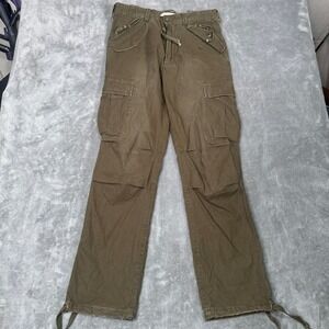 Cremiux Cargo Pants Men 33x32 Olive Green Military Tactical Fatigue Paratrooper